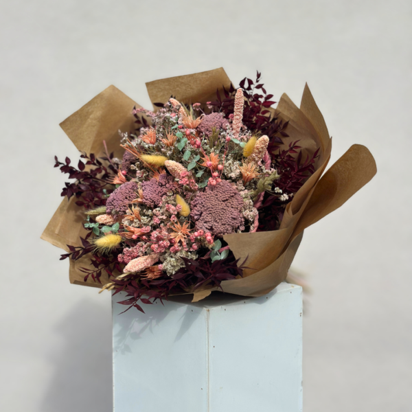 szárított virágcsokor